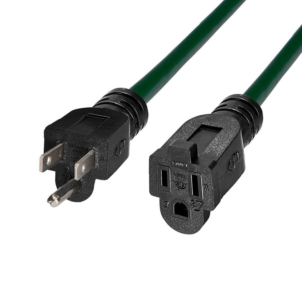 Green 25 ft. 14/3 Gauge Outdoor Extension Cord P1755