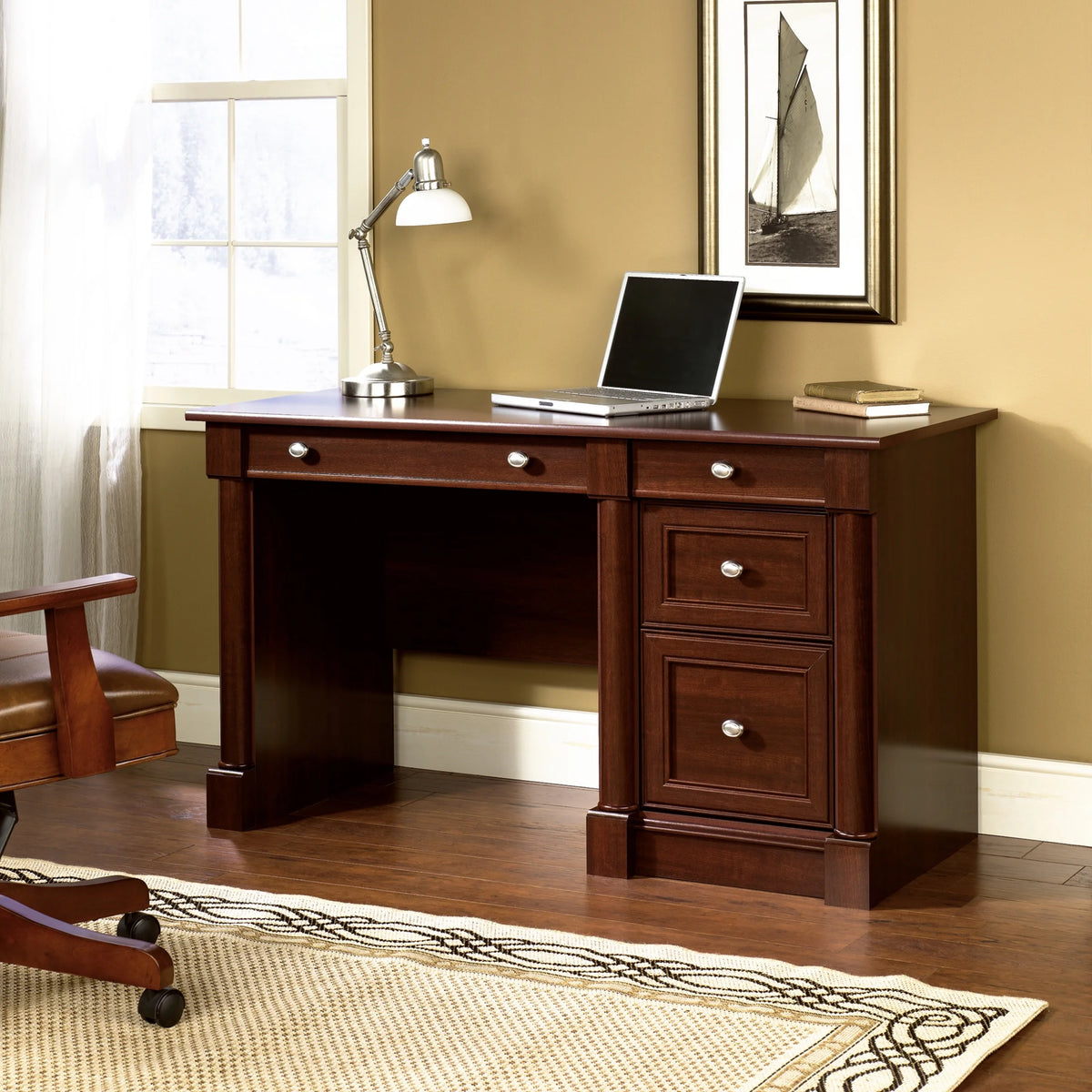 Select Cherry Computer Desk with Storage Q5831