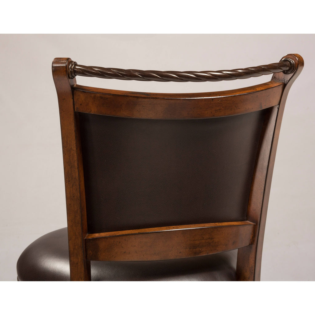 Swivel Counter Stool, Medium Brown Cherry K316281