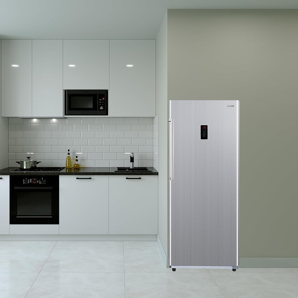 28in Wide Stainless Upright Freezer E70443