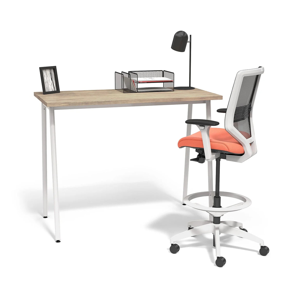 Light Walnut Laminate Writing Desk L224191