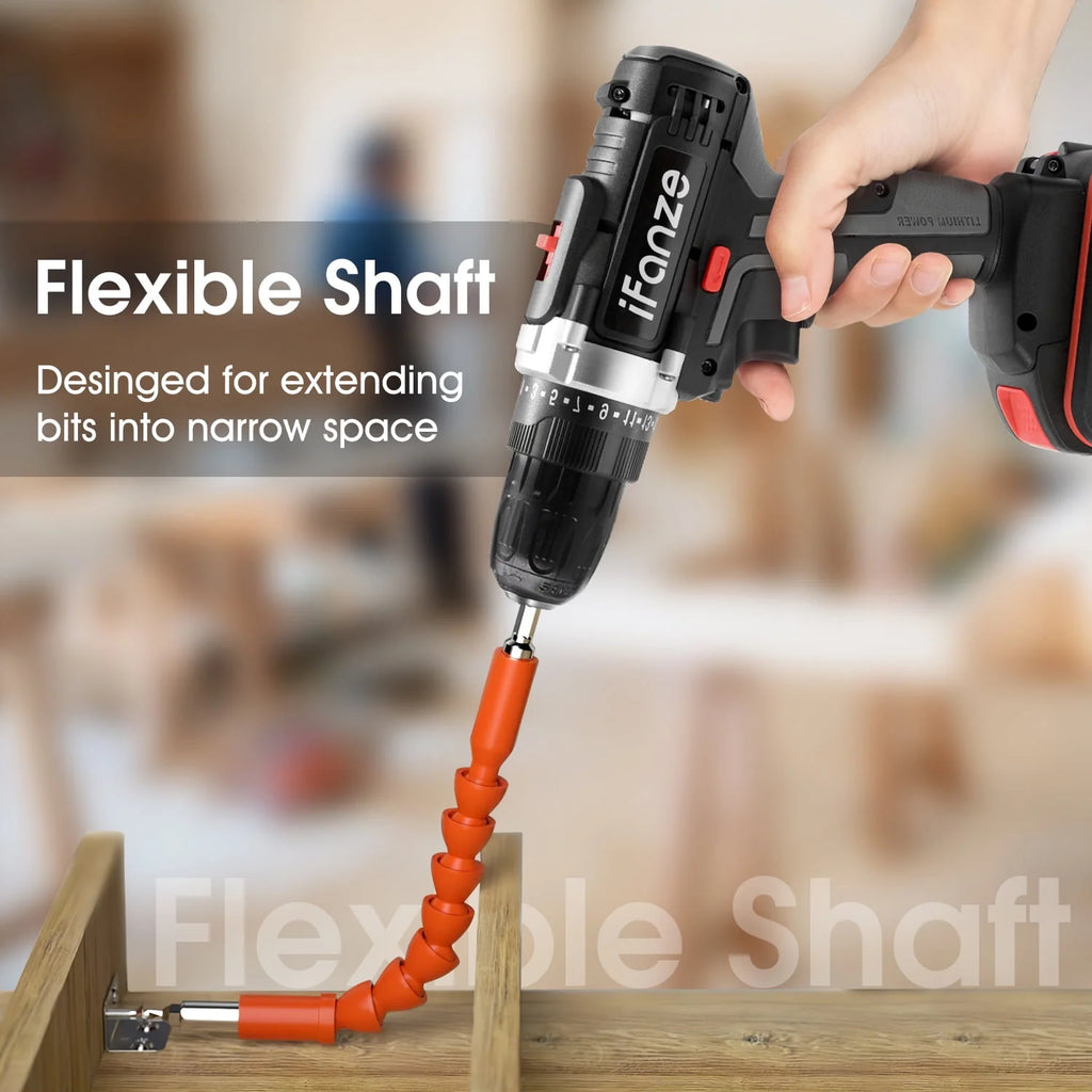 21V Cordless 3/8 inch Power Drill Driver Set with 2 Batteries X474856