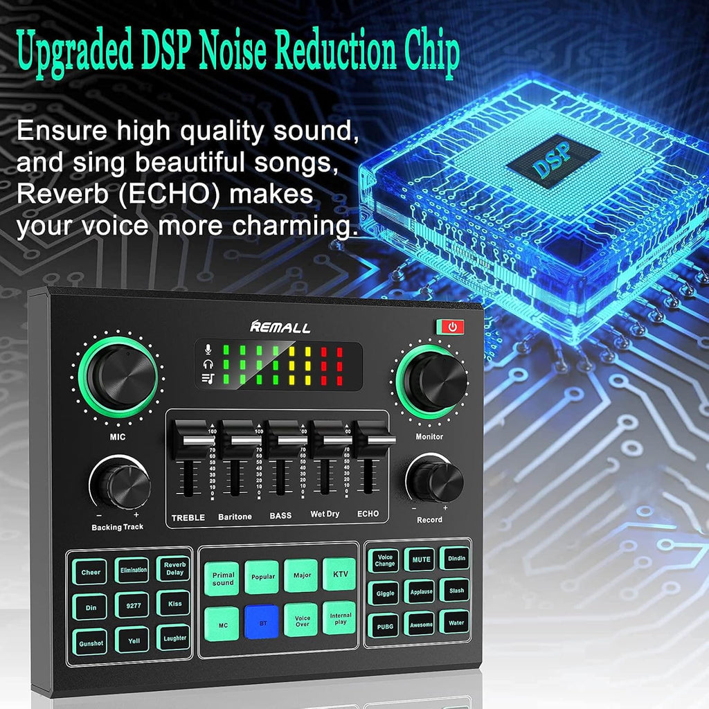 Audio Interface Mixer Sound Effects Board F7402