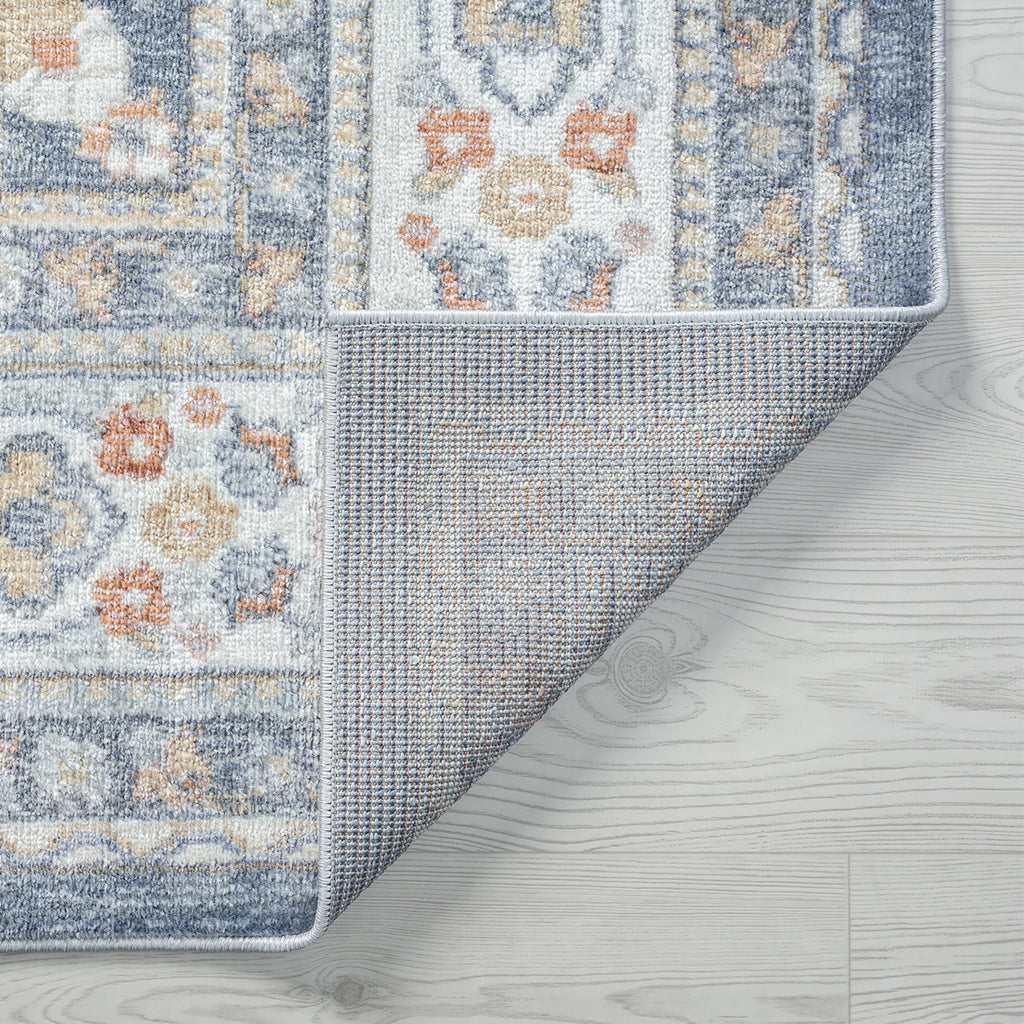 5x8 Area Rug Navy Gray I800