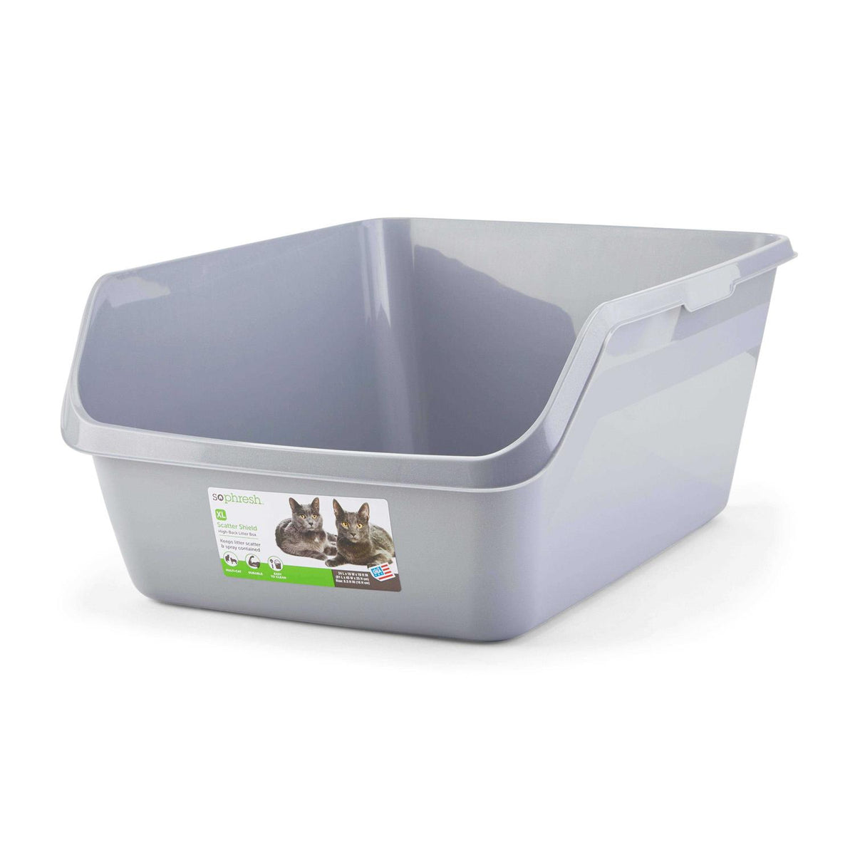 High-Back Litter Box H11655