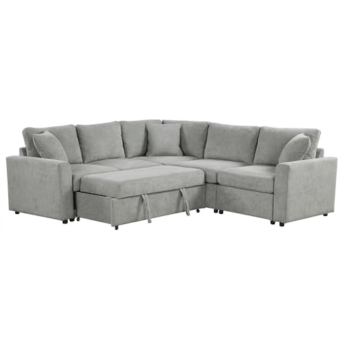 Corduroy U Shaped Convertible Sectional Sofa with Storage B9725