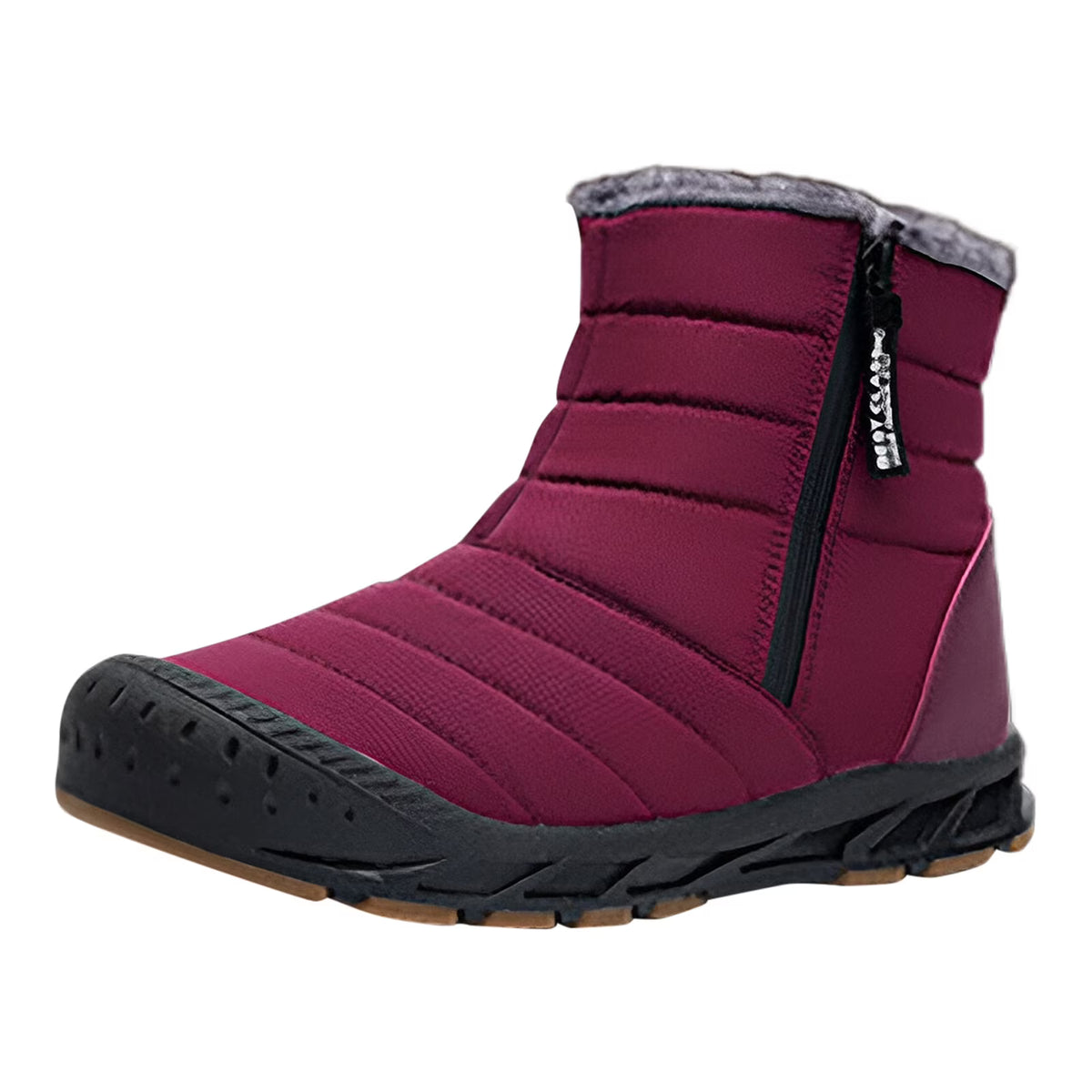 Large Size Couple Outdoor Solid High Top Snow Boots Non Slip Water Proof Warm Cotton Boots M9314