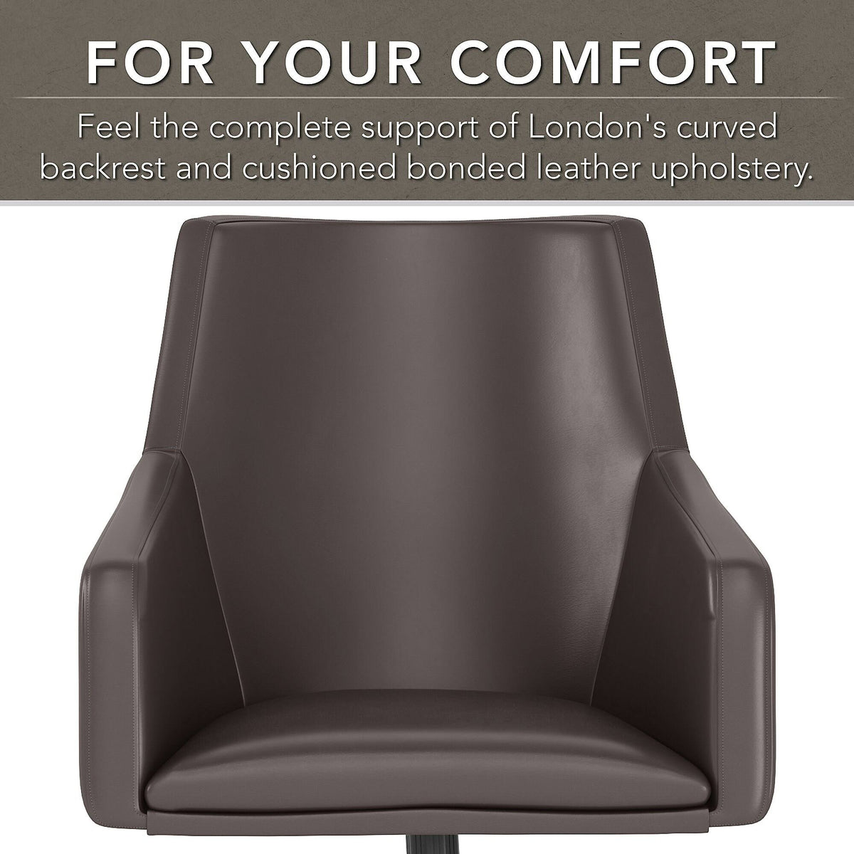 White Leather Box Chair E3339