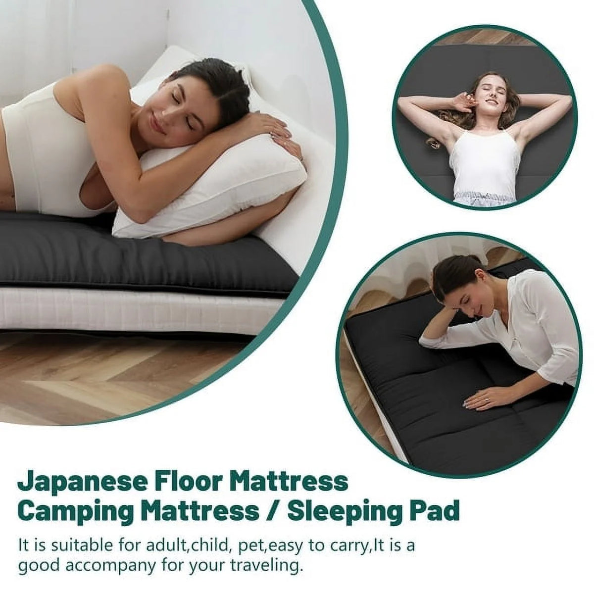 Japanese Floor Mattress with Storage Bag O873061