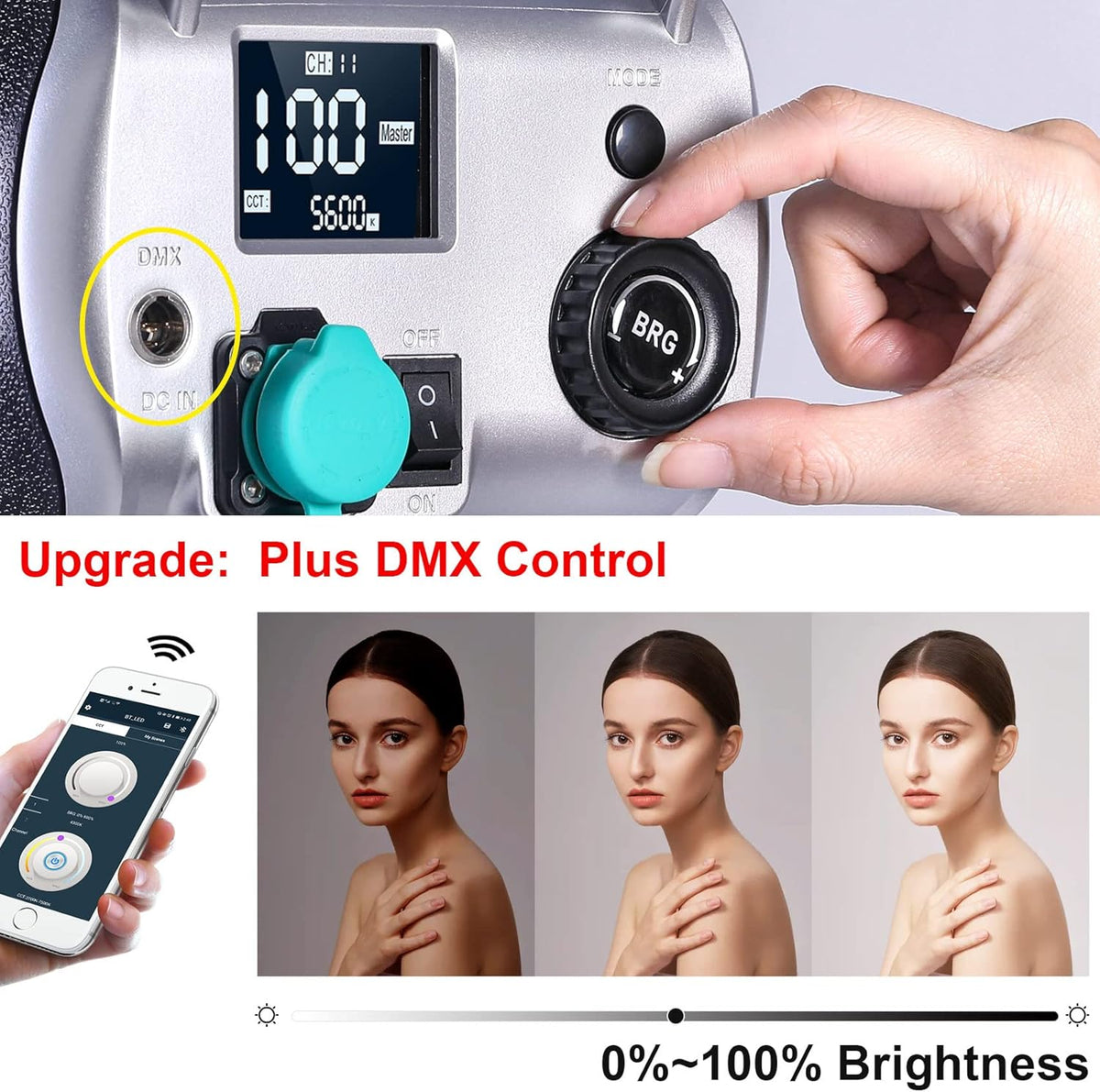 300W LED Video Light with Bowens Mount J2409