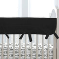 Solid Black Crib Rail Cover O413958