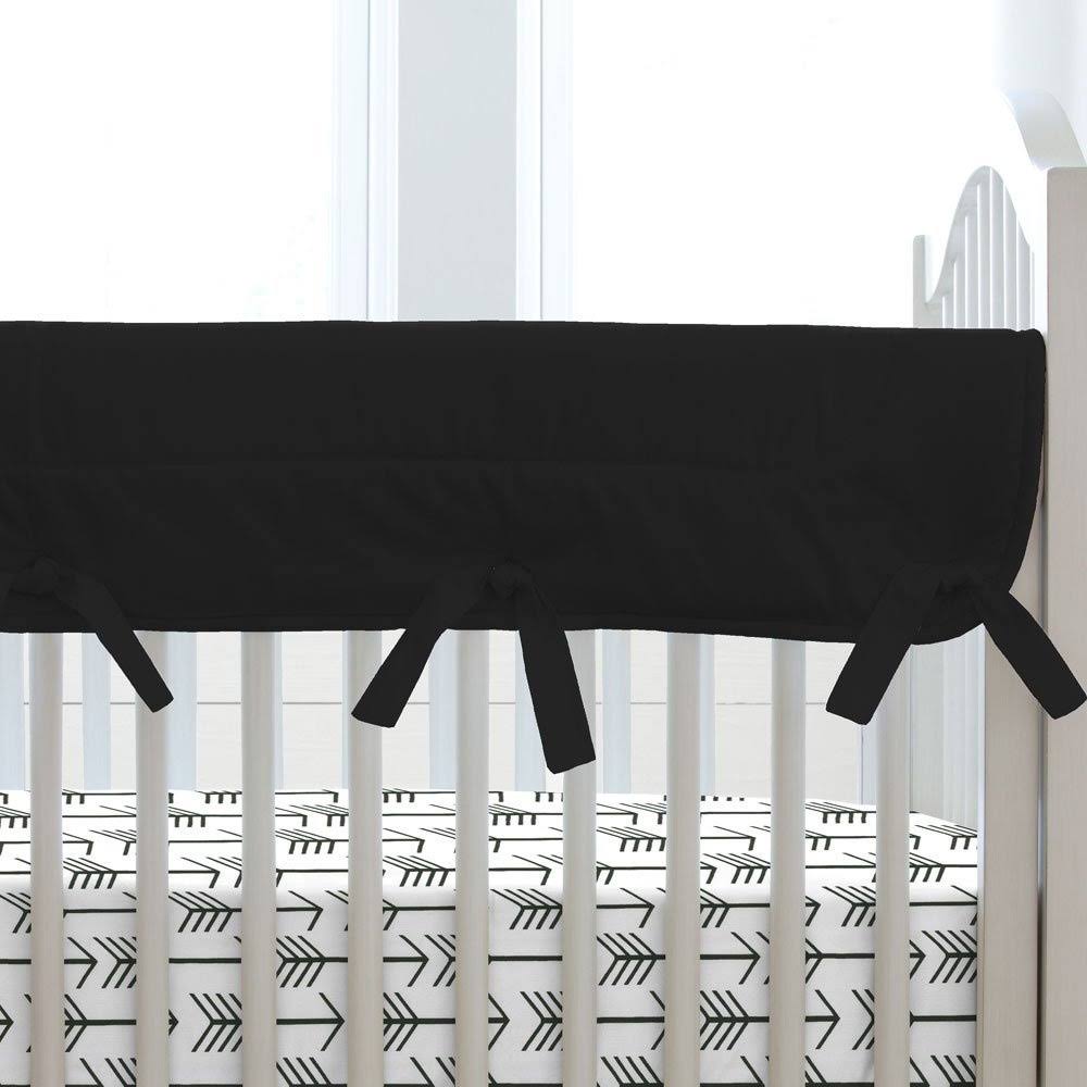 Solid Black Crib Rail Cover O413958
