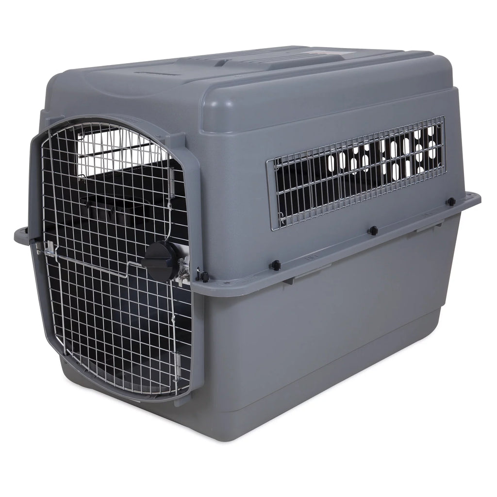 Gray 40" Dog Crate Pet Carrier E30204