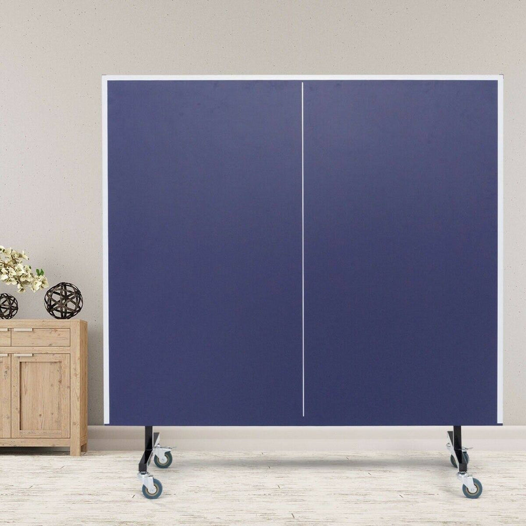 Foldable Table Tennis Table with Locking Casters I43365