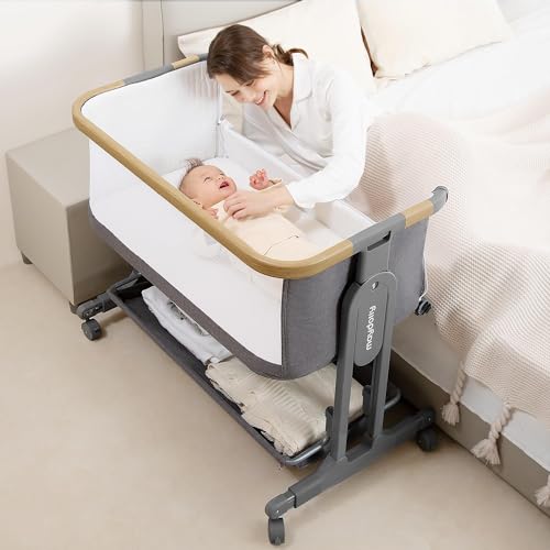 Baby Bassinet with Wheels, Mattress, Sheet, Folding W423