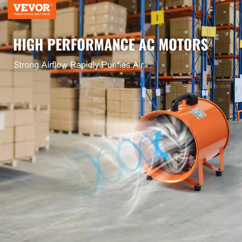 16 in. Heavy Duty Blower Fan with Duct Hose S5129