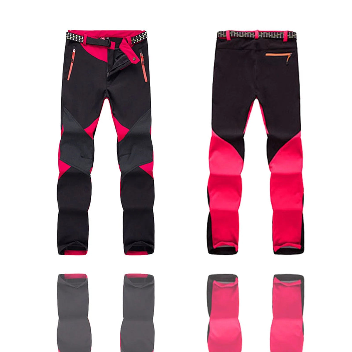 Red Waterproof Windproof Winter Ski Pants M7011