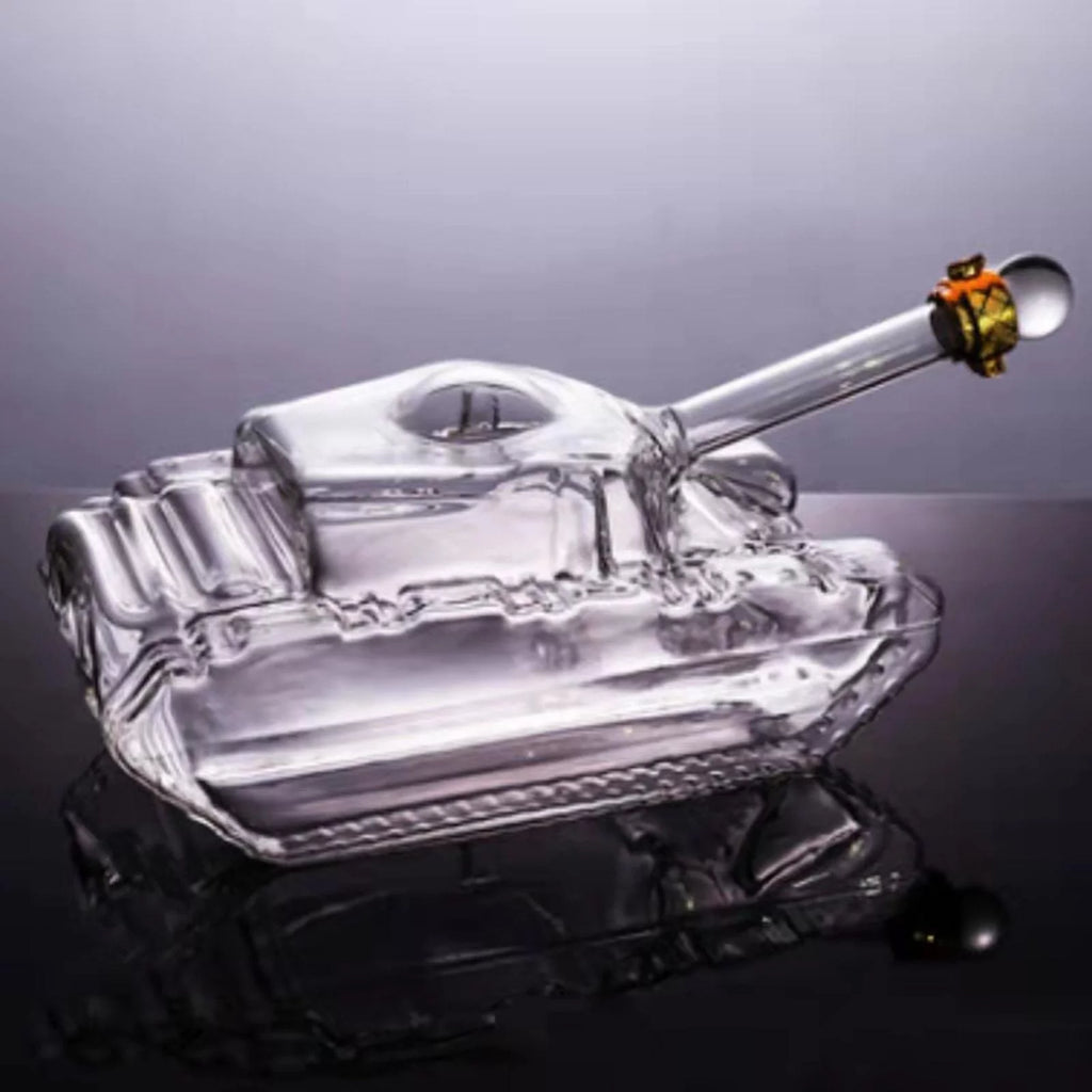 Tank Shaped Clear Decanter V982