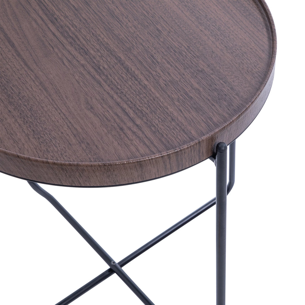 Foldable Round Side Table S96450