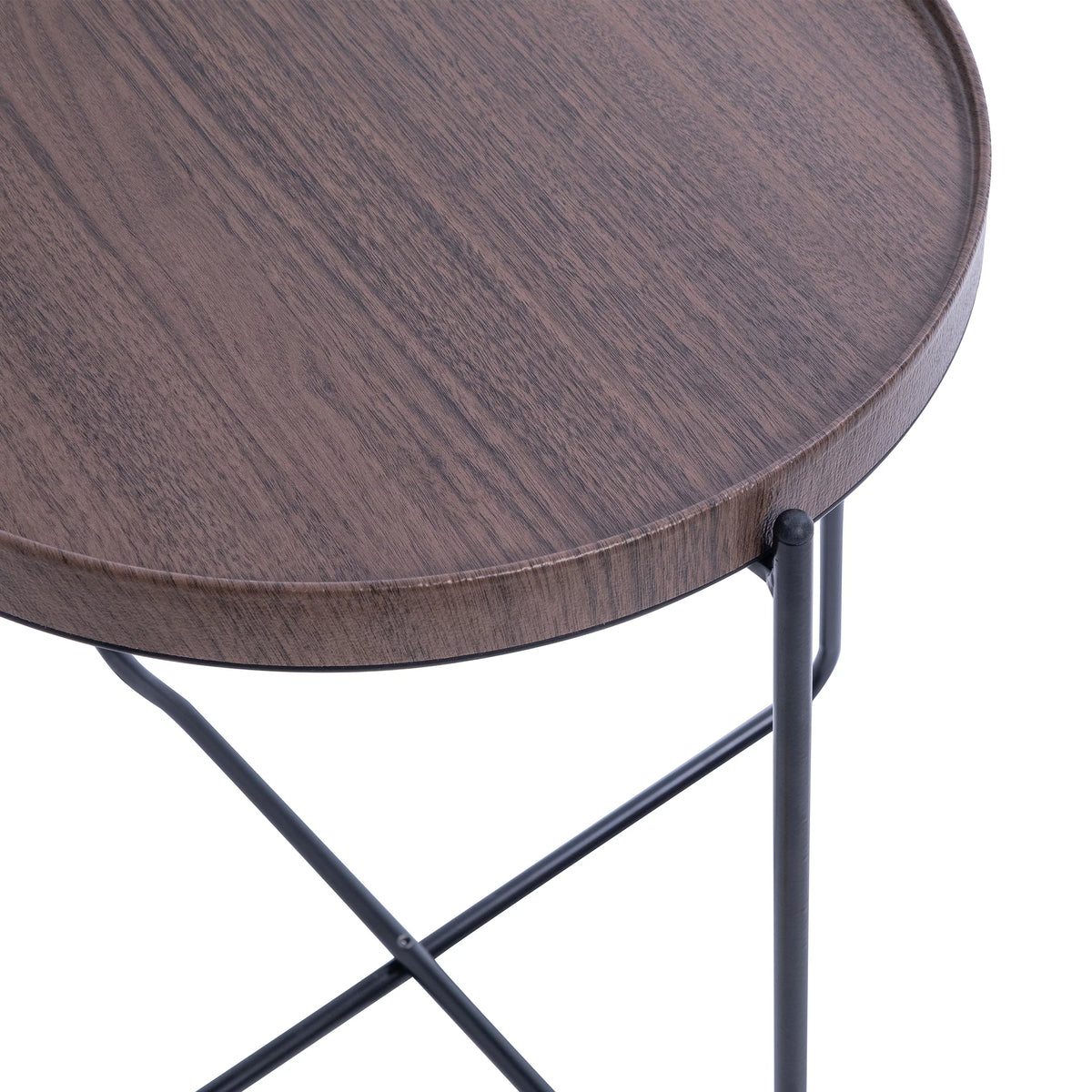 Foldable Round Side Table S96450