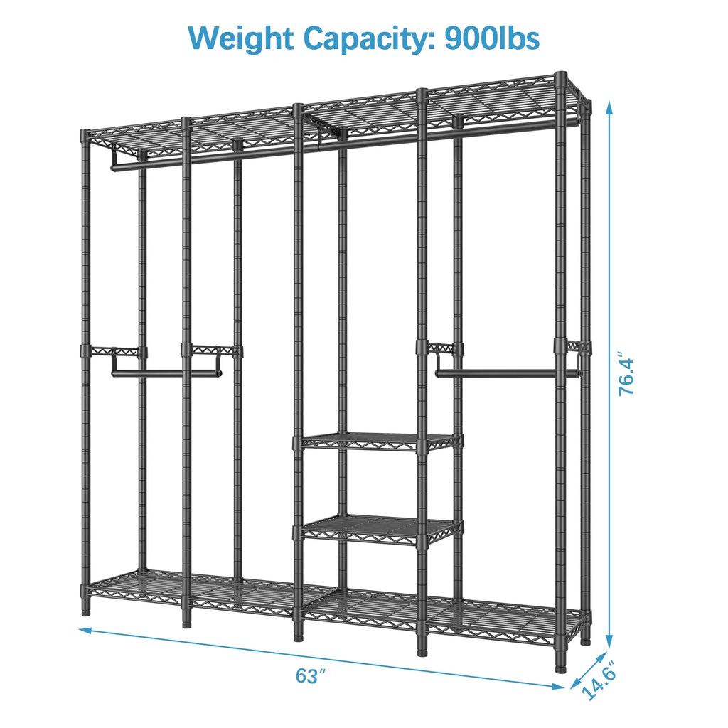 Heavy Duty Black Garment Rack N93389