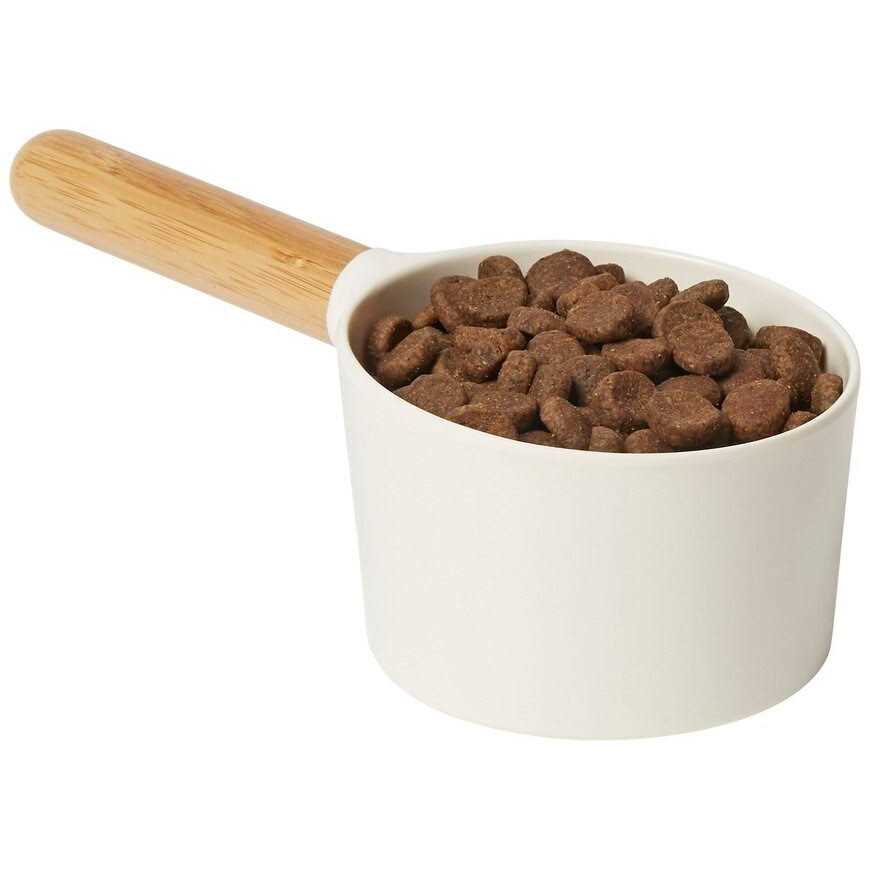 Melamine Dog & Cat Food Scoop with Bamboo Handle G76393