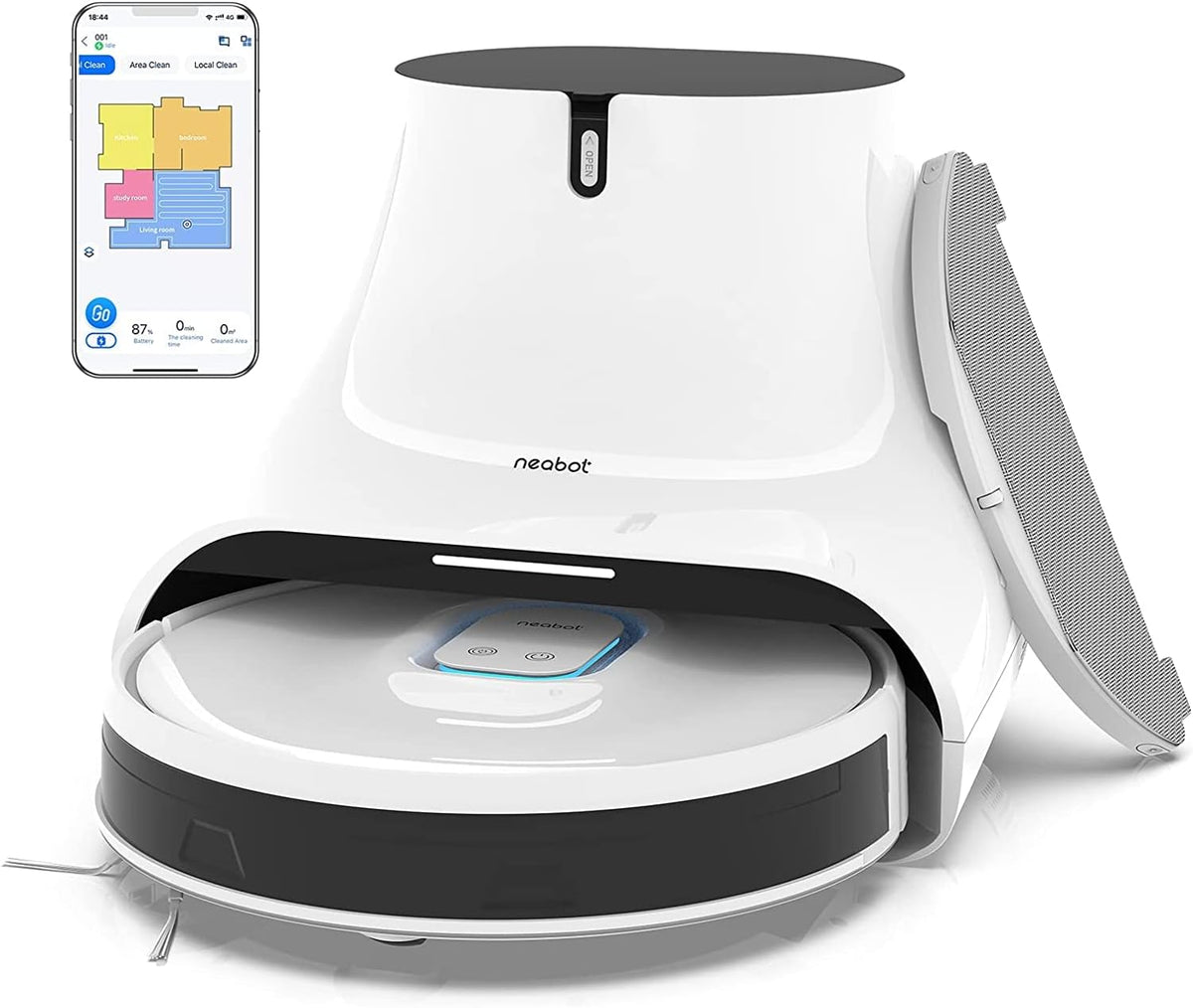 Robot Vacuum and Mop 4000Pa Self Emptying E74915