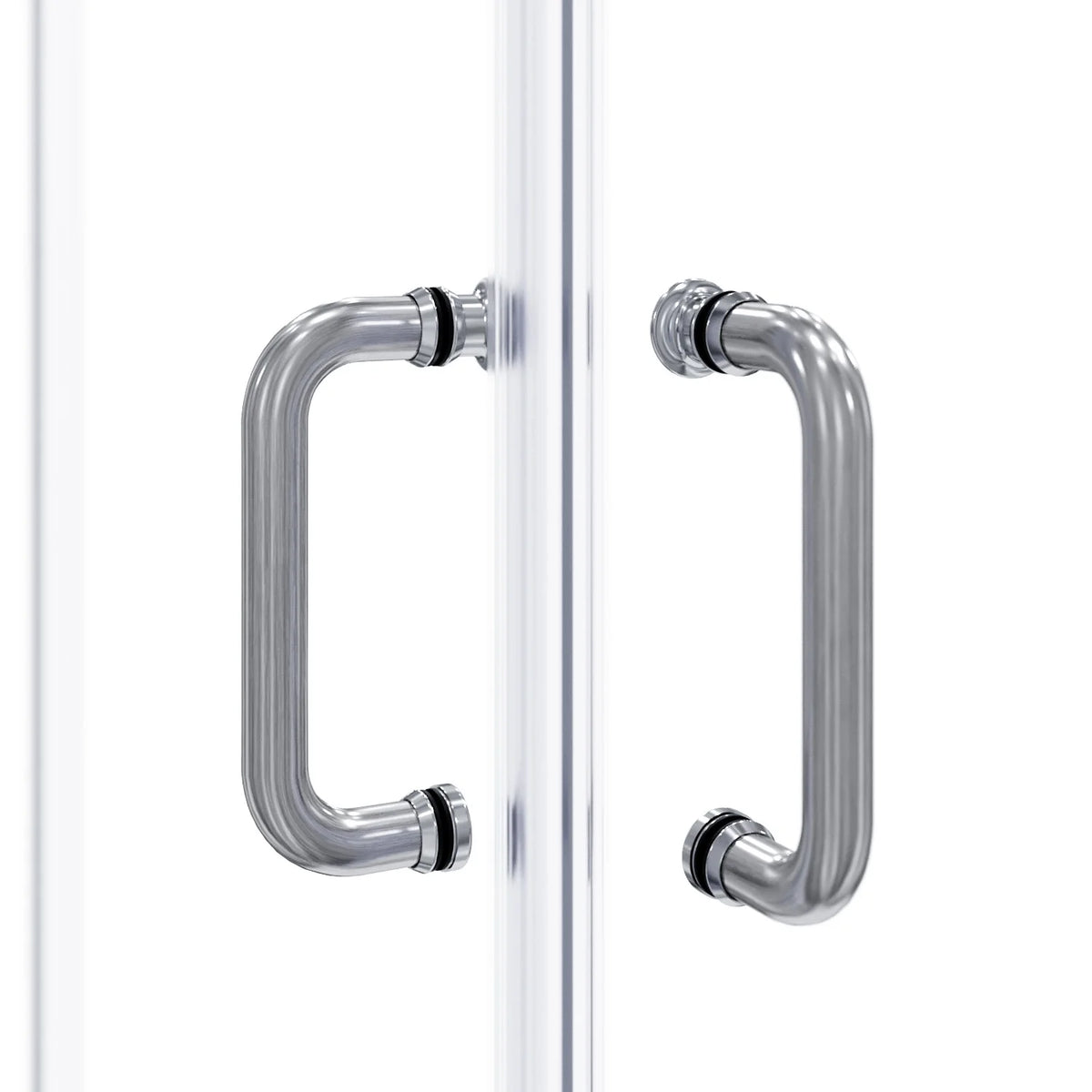 36 x 36 x 72 Corner Sliding Shower Enclosure Door Black Brushed Nickel D969