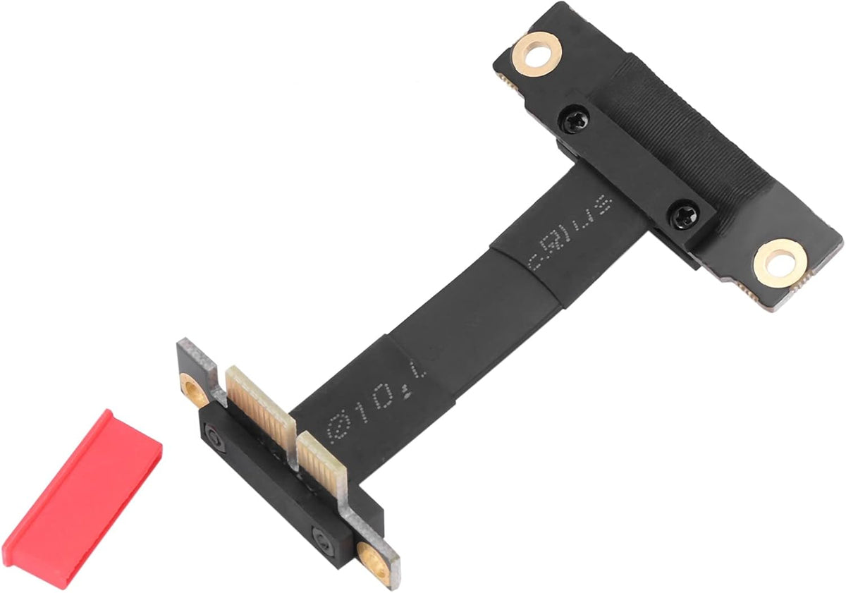 PCIE X1 Riser Cable Dual 90 Degree Right Angle 8Gbps 5cm Pack of 2 T877