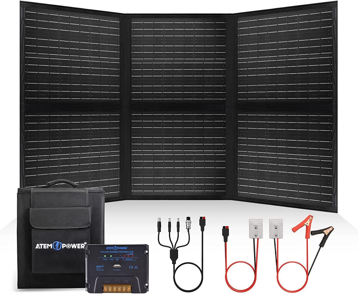 200W Portable Foldable Monocrystalline Solar Panel with 20A MPPT Charger Controller K6420