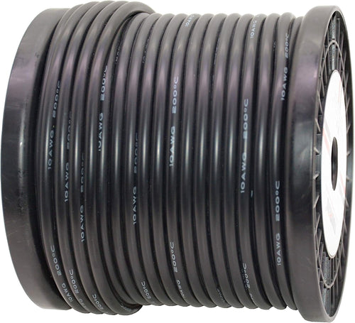10 AWG Silicone Wire 90 Feet Black Stranded Tinned Copper Wire Pack of 2 A16850
