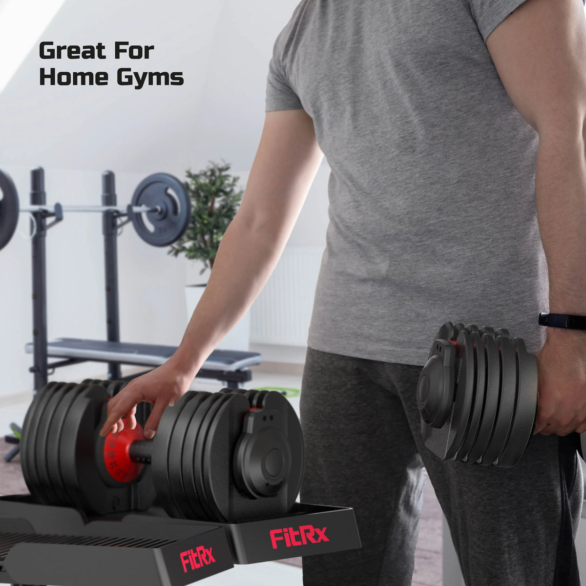 Adjustable Dumbbell 5-52.5 lbs Black J449635