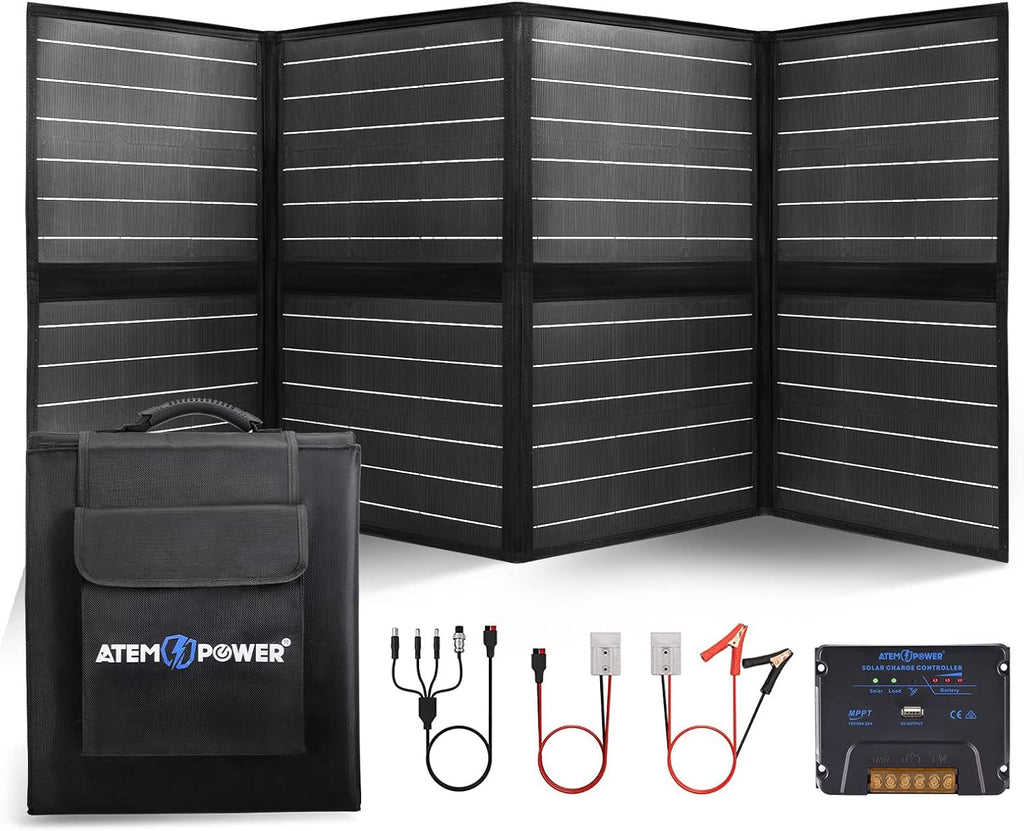 200W Portable Foldable Monocrystalline Solar Panel with 20A MPPT Charger Controller K6420