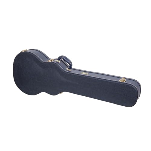 Carved Smoke Blue Wooden Hardshell Guitar Case I41974