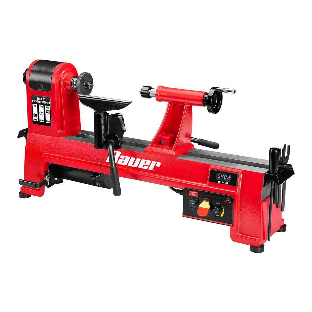14 in. x 20 in. Electronic Variable-Speed Wood Midi Lathe D172