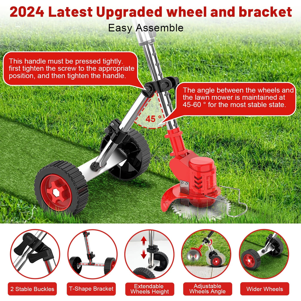 Cordless Electric Grass Trimmer & Edger 6 inch 3-in-1 R8340