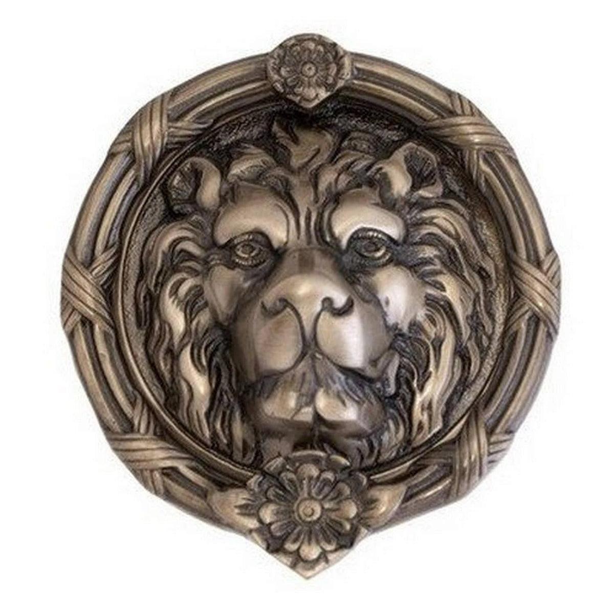 Antique Nickel Leo Lion Door Knocker P5415