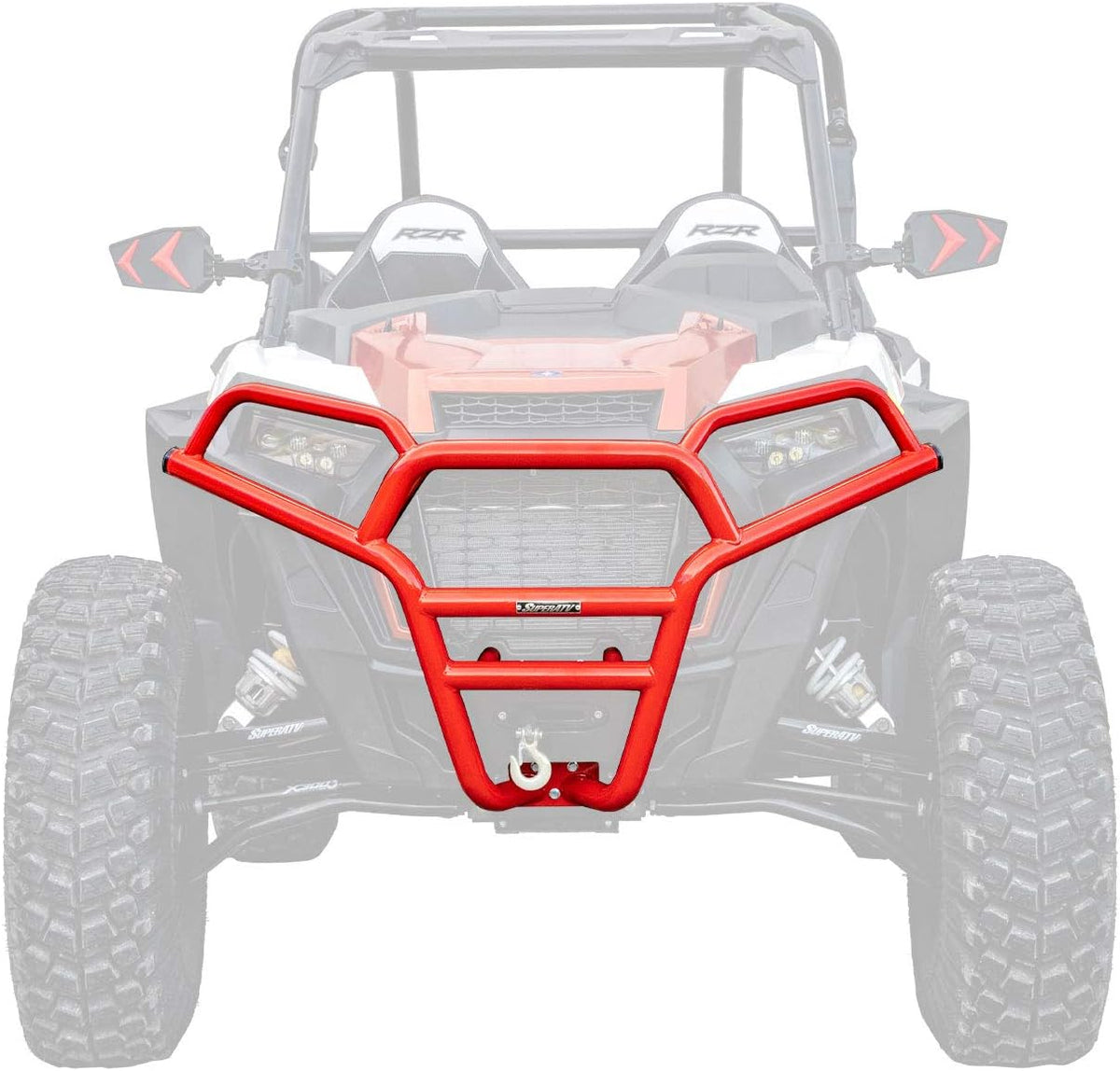 Front Bumper for Polaris RZR S 1000 Orange Heavy Duty Steel Tubing P344386