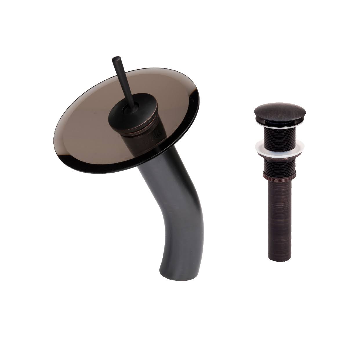 Oil Rubbed Bronze Waterfall Vessel Faucet Set D49650