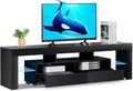 White Glossy LED TV Stand with RGB LED Lights V174024