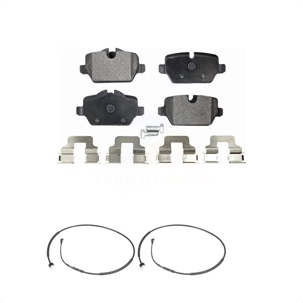 Rear Ceramic Disc Brake Pads and Wear Sensors Kit P713066