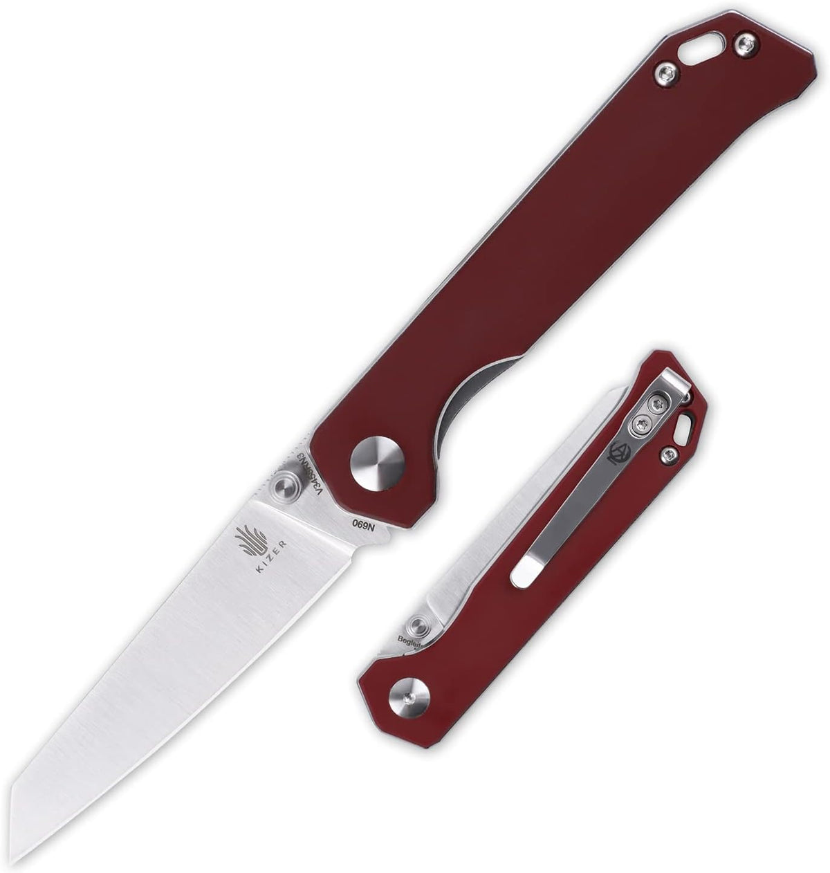 Small EDC Folding Pocket Knife with 2.8 Inches N690 Blade V8594