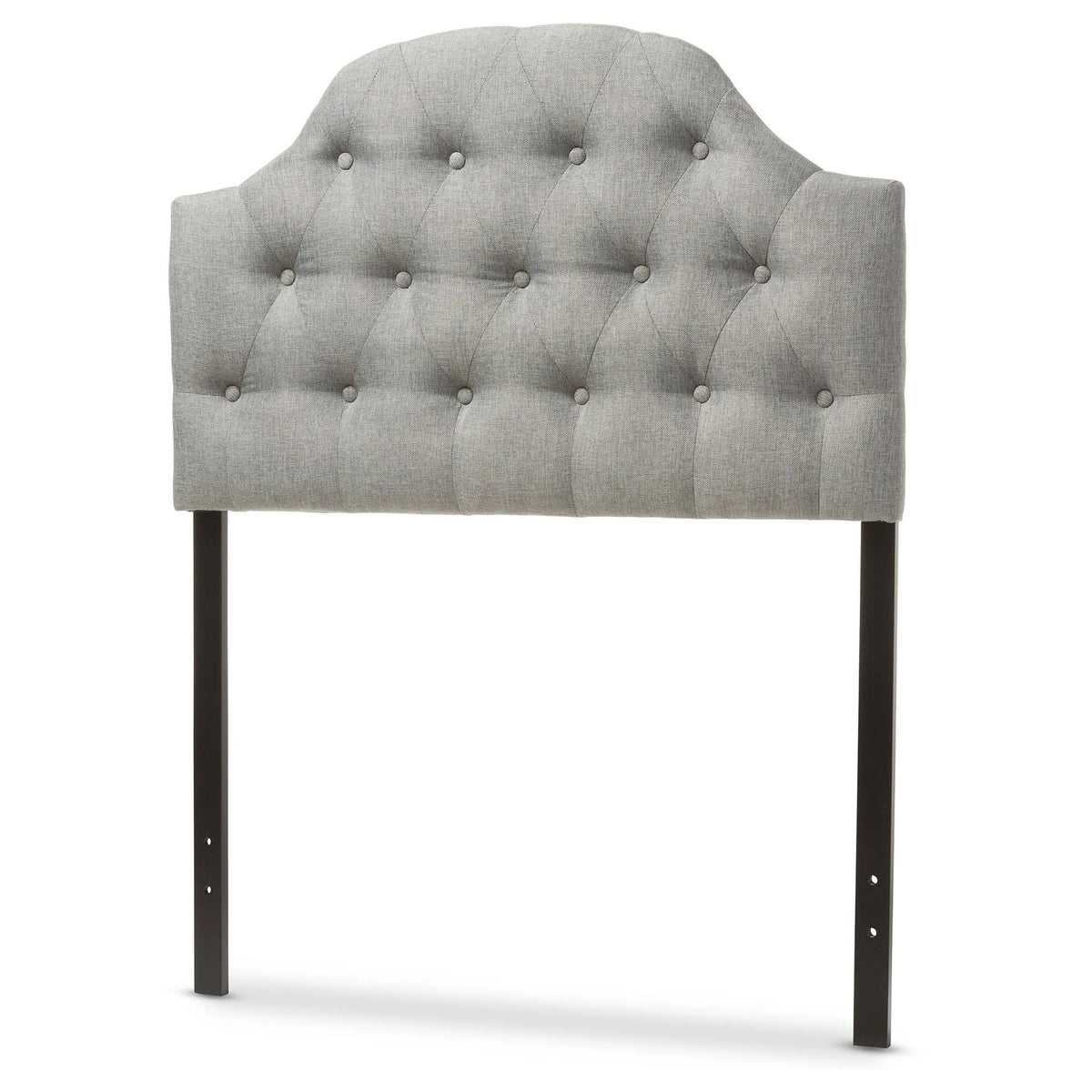 Grey Fabric Upholstered Twin Size Headboard Z15555