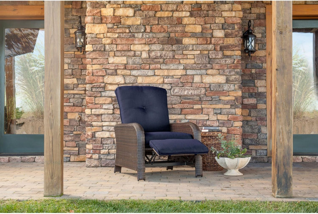 Navy Blue Outdoor Recliner A9103