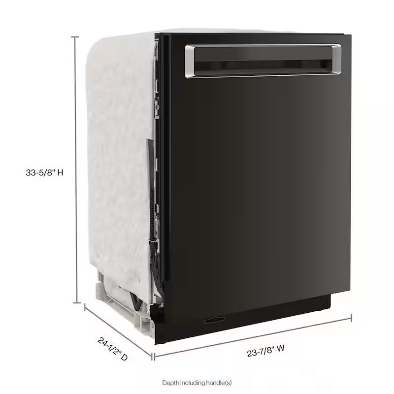Black Stainless Built-in Dishwasher with Stainless Steel Tub U4689
