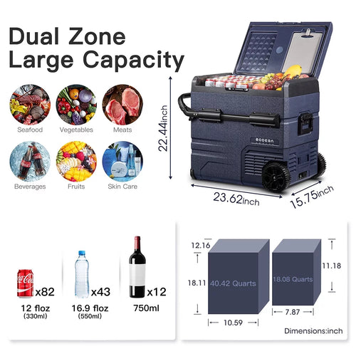 12 Volt 37 Qt. Portable Car Refrigerator K725