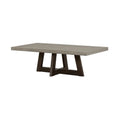Dark Grey Brown Concrete Rectangular Coffee Table H48072
