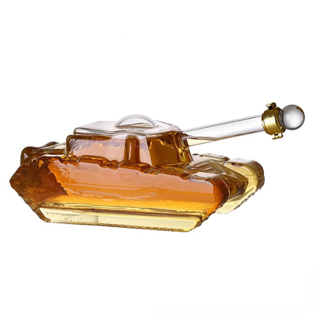 Tank Shaped Clear Decanter V982
