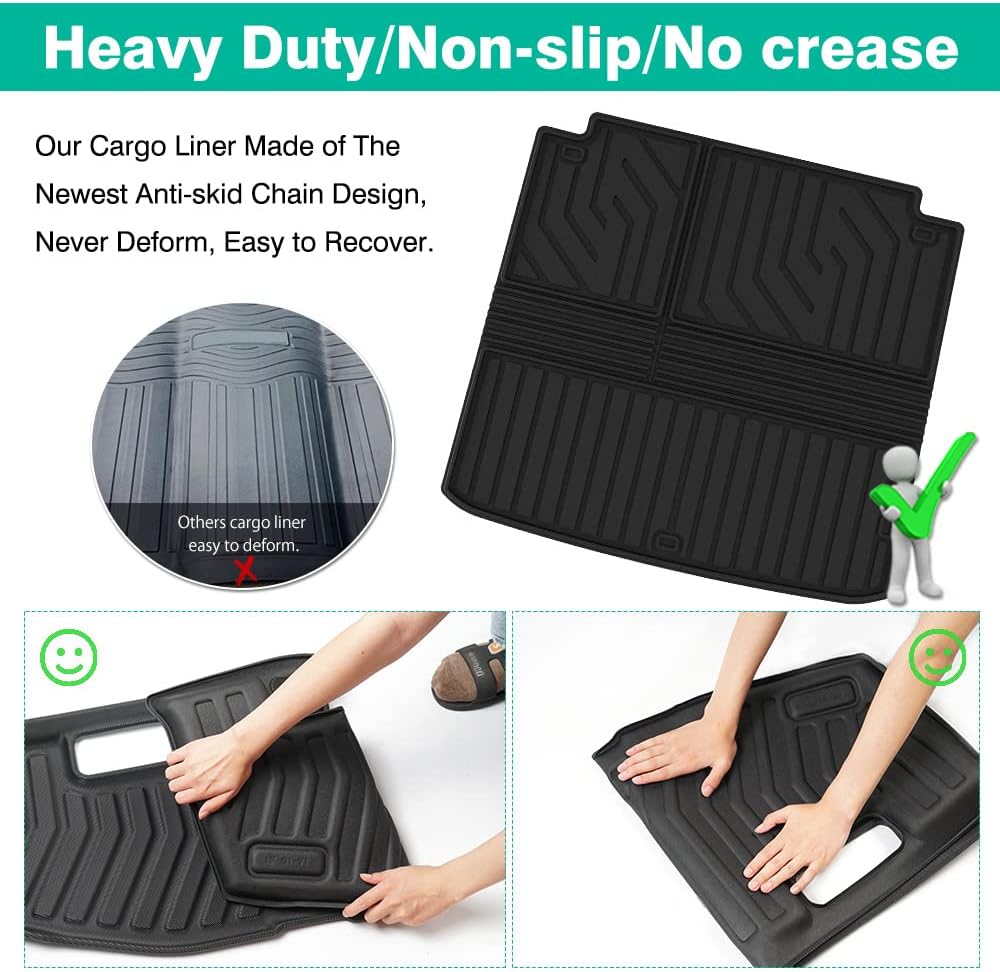 Cargo Liner Trunk Mat All Weather TPE Pack of 2 E879434