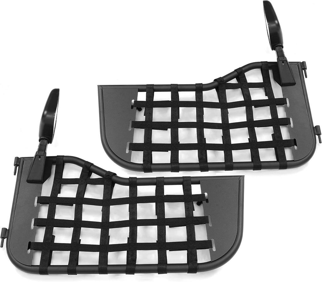 Steel Tubular Trail Door with Side Mirror E43509